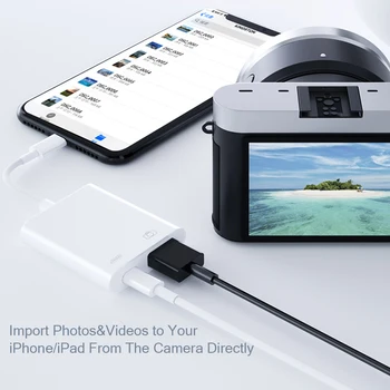 OTG Kabel USB Adaptér Pro iPhone iPad Lightning k USB 3.0 Adaptér Fotoaparát, U-Disk, Flash Disk, Myš, Klávesnice Převodník Konektor