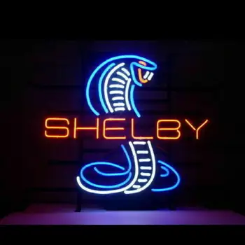 Zakázku Shelby Skleněné Neonové Světlo Znamení Pivní Bar
