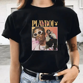 Playboi Carti Vysoce Kvalitní T Shirt Muži/Ženy Vtipné Cool Unisex T-shirt Letní Grafické Anime Tričko Hip Hop Top Tees Žena