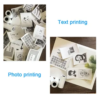 Mini Přenosné Tepelné Tiskárny Pocket Photo Fotografické Tiskárny, Tisk Wireless Bluetooth Android IOS Tiskárny