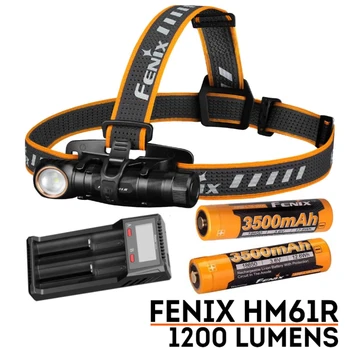 Fenix HM61R Max 1200lm světlometů, USB nabíjecí baterku 3500mah baterie a hrudní lampa