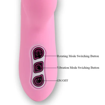 Silikonový Vibrátor Otáčení o 360 Stupňů G Spot Vibrátor Vrazil Vibrační vibrátor Klitorisu Vibrátor Dospělý Sex hračka pro Ženy