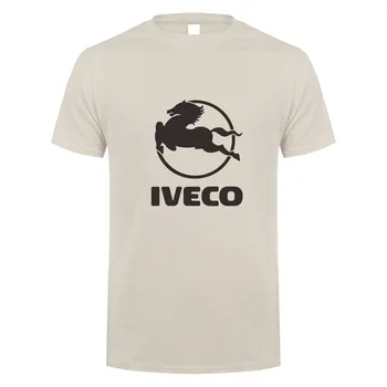 Letní Iveco Trucks T Košile Topy Nové Módní Krátký Rukáv Bavlna O-krk Iveco Logo T-shirt Mans Tričko
