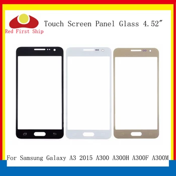 10Pcs/lot Dotykové Obrazovky Pro Samsung Galaxy A3 A300 A300H A300F Dotykový Panel Přední Vnější Skleněná Čočka A3 Dotykový displej LCD Sklo