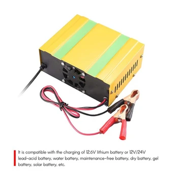 12V/24V Tester Baterií Inteligentní Nabíječka Pulse Opravy Nabíječka s Digitálním Displejem pro auto Auto Motocykl Baterie EU, UK, US