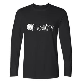 Anime Thundercats Kreslený Mens T Košile Móda 2016 Hip Hop Styl Dlouhý Rukáv T-košile a Hrom Kočky Trička v Tee Košile