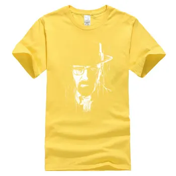 Portrét Heisenberg Vědy Tričko Chemie Clony Breaking Bad Nové Tričko pro Muže Camisas Inteligence Tričko Černý Top