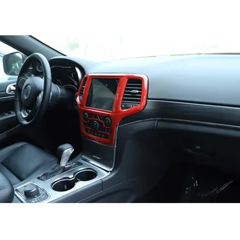 ABS, alarm Car Styling Pro Jeep Grand Cherokee 2019 Centrální Konzole, GPS Navigační Panel Rám Kryt Čalounění Interiéru Tvarování