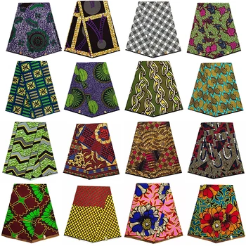 Ankara Africké vosk tkáně pagne bavlny vysoké kvality opravdový real vosk tkaniny Nigerijské ženy šaty svatební 6 dvoře