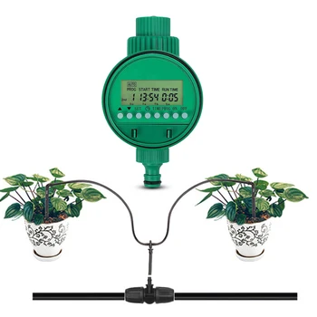 Zahradní Dvoře Zalévání Časovač Řadič Ventil Automatický Elektronický Vodní Časovač, Odkapávací Zavlažování Rostlin, Zahradní Nářadí