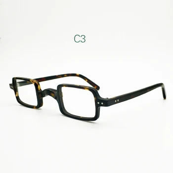 Acetát brýle Square dospělé brýle, velmi malá velikost objektivu Pánské a dámské krátkozrakost optické brýle na lékařský předpis