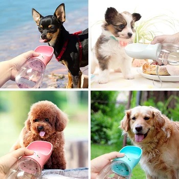 Nové Pet, Pes, Kočka, Láhev s Vodou Přenosné Cestovní Šálky Venkovní Podavač Vody Pitné Mísy 350/480/550ML Malé Velké Psy Pet Produktů