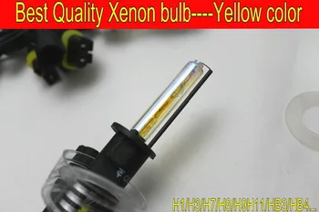 Doprava zdarma 2KS Nejlepší kvalitu HID 35W náhradní xenonová žárovka pro auto lampy / světlomet H1 H3 H7 H8 H9 H11 HB3 HB4 3000K žlutá