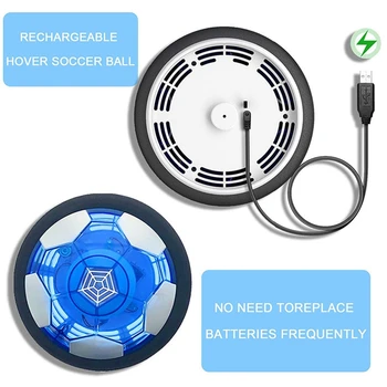 LED Hover Fotbalový Míč USB Nabíjecí Elektrický Vzduchový Polštář Vnitřní Světelný Volný čas dětská Hračka, Vhodná pro děti od 3 do 12 Let