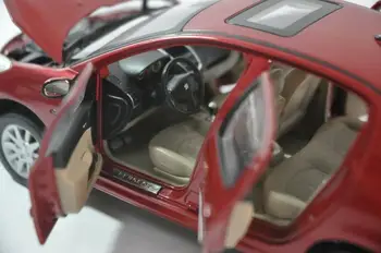 1:18 Odlitek Model pro Peugeot 207 Červená Hatchback Slitiny Toy Car Miniaturní Kolekce Dárky Hot Prodej Altis