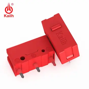 4ks Kailh Red GM tlačítko Myši 60M Myš micro spínač pro hru, soutěž, 3 Pin, červená tečka se používá na počítačové myši levé pravé tlačítko