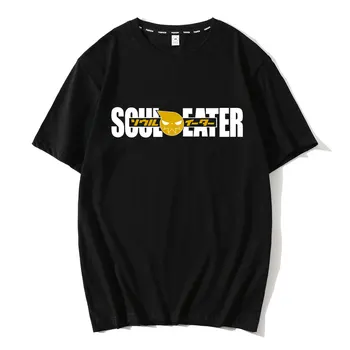 2020 Módní Nové Letní Mužů T Košile Soul Eater Print Tričko Pánské Novinka Bavlna Krátký Rukáv T-shirt Muži Vtipné Topy Trička