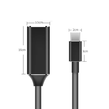Usb C Naar Adaptéru Hdmi 4K 30 hz Kabel Typu C Hdmi Macbook Samsung Galaxy S10 Huawei mate P20 Pro USB-C to Hdmi Adaptéru