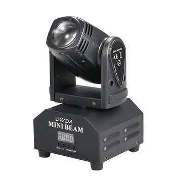 Profesionální RGBW Mix Barev DMX-512 Mini Moving Head Light 50W Disco Světla Disco KTV Club Party Vánoční LED Fázi Efekt Lampa