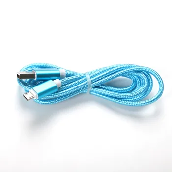 Mini Micro Pletené USB Kabel Odolné Datové Linky 1,5 m Kabel Pro Klávesnici Klávesnice