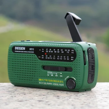 DE13 FM, AM, SW Klikou Dynama Solární Energie Nouzové Rádio Solární Nouzová Rádio Světový Přijímač Vysoce Kvalitní