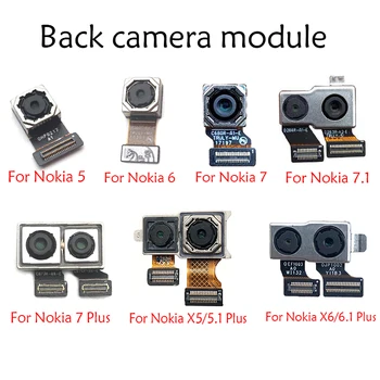 Přední Kamera Flex Se Zpět Zadní Fotoaparát Modul Flex Kabel Pro Nokia 5 6 7 6.1 7.1 / 5.1 Plus X5 / 6.1 Plus X6