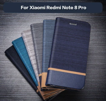 PU Kožená Peněženka Pouzdro Pro Xiaomi Redmi Note 8 Pro Podnikání Telefon Pouzdro Pro Redmi Poznámka 8 Pro Knihu Případě Měkké Silikonové Zadní Kryt