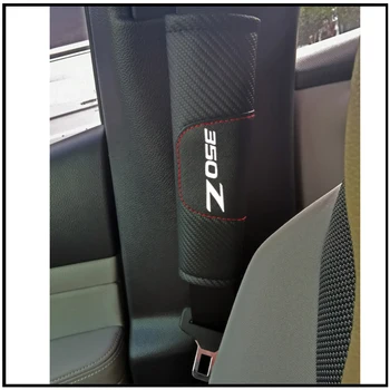 Pro Nissan 350z Uhlíkových Vláken, Kůže Pronájem bezpečnostní Pás Podložky Seat Ramenní Popruh Pad Kryt Car Styling Auto Doplňky