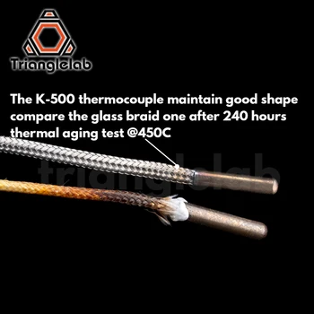 Trianglelab T-K500 Termočlánkové snímače 500℃ PEI PEEK vysoká teplota 3D tisk pro sopky E3D V6 GRAFU Teplotní Čidlo
