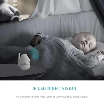 HD 1080P, Cloud IP Kamera WiFi Bezdrátové Baby Monitor Noční Vidění Automatické Sledování Domů Dohled Bezpečnostní CCTV Sítě Cam Mini