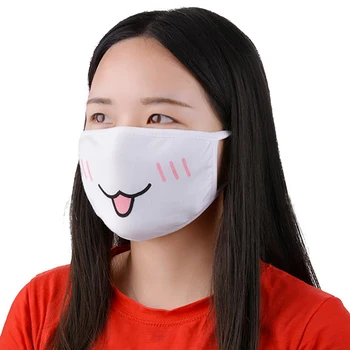 9KS Unisex Roztomilý Kreslený Maska na Obličej Legrační Zuby Vzor Anti-bakteriální Prachu Zimě Ústa Masky Emotiction Masque Kpop masky