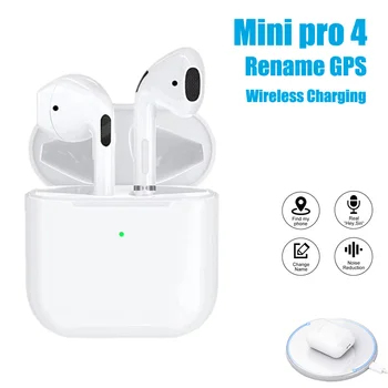 Mini Pro 4 TWS Bezdrátová Bluetooth Sluchátka Hi-Fi, Sportovní Herní Earpods In-ear Stereo Sluchátka Hands-free Headset Pro Všechny Telefon