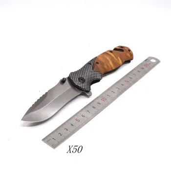 Skládací Kapesní Lovecký Nůž Taktický Nůž z Nerezové Oceli Přežití Nože Maloobchodní Box Balení Camping Nůž EDC Nástroje
