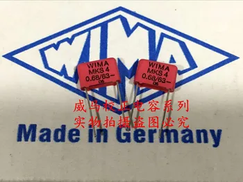 2020 hot prodej 10pcs/20ks Německu firmy wima MKS4 63V 0.68 UF 63V 684 P: 10 mm Audio kondenzátor doprava zdarma