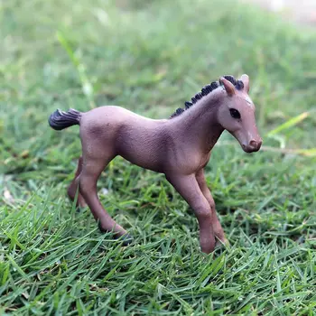 Farma Zvířat Simulační Model Pony Pony Trochu Dark Horse Model DIY Hračky PVC Pohyblivé Panenky Kus Kluk Vzdělávací Hračka Dárek