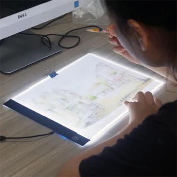 Stmívatelný Ultratenký 3,5 mm A4 LED Světlo Box Šablony Touch Board Kreslení Kopírování Deska Animace Obrysu Pad, Bez Záření
