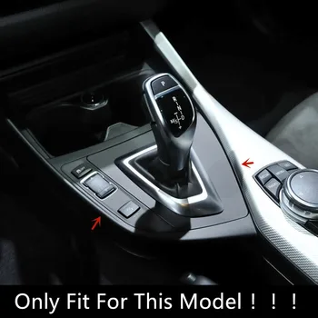 Uhlíkových Vláken Konzole Řadicí Panel Kryt Střihu Nálepka Pro BMW 1 series F20 2012-2018 LHD Auto Styling Interiéru Příslušenství