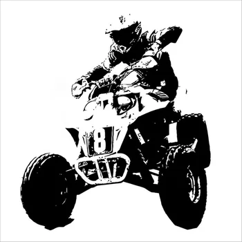 ATV Rider Zeď Obtisk Chlapci Pokoj, dětský Pokoj Dekorace Nástěnné Umění Tapety Extrémní Sport Vinylové Samolepky na Zeď Ložnice D958