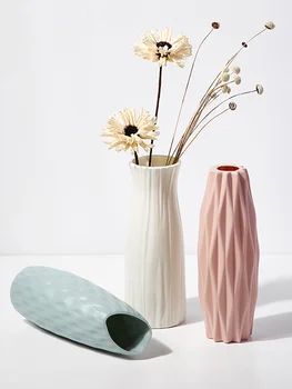 Nordic Vázy, bytové Dekorace, Imitace Keramické Vázy, Plastové Non-rozbitné Svatební Dekorace pro Hydroponické Rostliny, Květináč