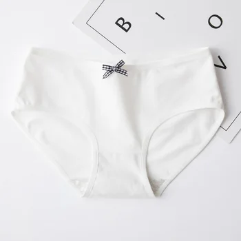 4 Ks / Set Kalhotky Dámské Bavlněné Kalhotky Ženské Kalhotky Sexy Kalhotky pro Ženy Luk spodní Prádlo Plus Velikost Pantys spodní Prádlo M-XL