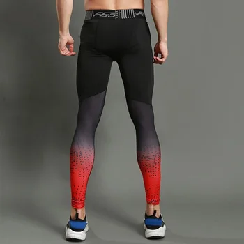 3D tištěný vzor kompresní punčochy pánské 2018 fitness těsné legíny pánské Tělocvičny, sportovní oblečení prodyšné a rychleschnoucí