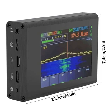 Malachit rádio přijímač SDR DSP redukce hluku, plný režim 50-200 mhz s anténou Krátkovlnné Rádio Malahit přijímač, rádio