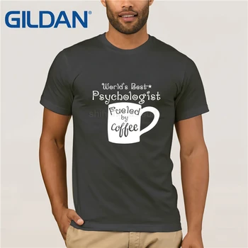 Svět je Nejlepší Psycholog Poháněný Kávy Psychologie Tričko t-shirt