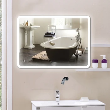 Make-up Zrcátka Cool White LED Vana Zrcadlové Anti-fog Koupelna Marnost Kosmetické Zrcadlo Prijemne Nástěnný Osvětlené Pro Domácí HWC