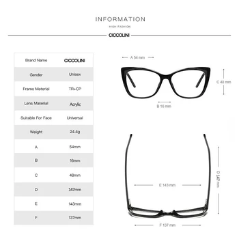 CICCOLINI Značky Design, Módní Náměstí Brýle Rám Ženy, Trendy, Styly, Optické Brýle Oculos De Sol Brýle 2001