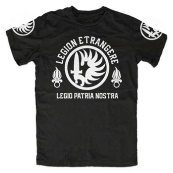 Legion Etrangere T shirt Muži Černá Fremdenlegion Granate Legio patria Nostra ležérní tričko USA Velikost S-3XL