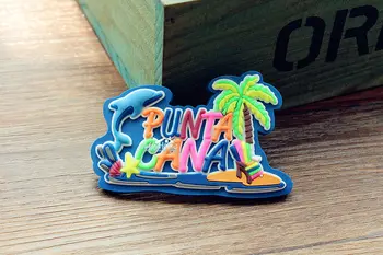 Punta Cana, Dominikánská Republika cestovní Ruch, Cestování, Suvenýr 3D Gumové Magnet na Ledničku DÁREK