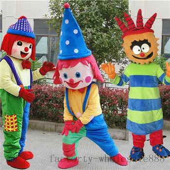 2019 Reklamní Halloween Klaun Komické Maskot Kostým Party šaty pro Dospělé Karneval Ručně Kreslená Postava Maskot Kostým, Dárek
