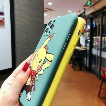 Pokemon Pikachu Telefon Pouzdro pro Iphone 11 Pro Max XR Xs Max 7 8 Plus Silica Gel Pouzdro pro Iphone Anime Telefon Případě Karikatury Soft Shell