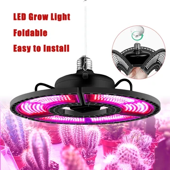 400W Full Spectrum 360 LED Světla Rostou Phytolamp pro Rostliny E27 Phyto Růst Lampa pro Pokojové Rostliny, Hydroponie Skládací